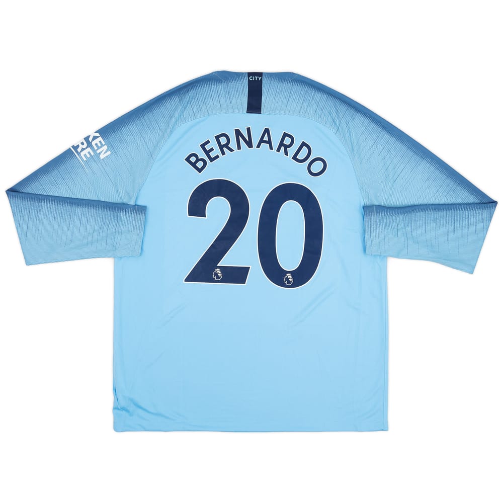 2018-19 Manchester City Home L/S Shirt Bernardo #20 (XL)