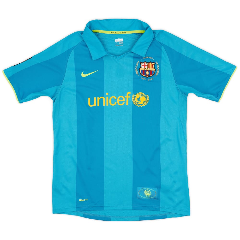 2007-09 Barcelona Away Shirt - 9/10 - (XL.Boys)