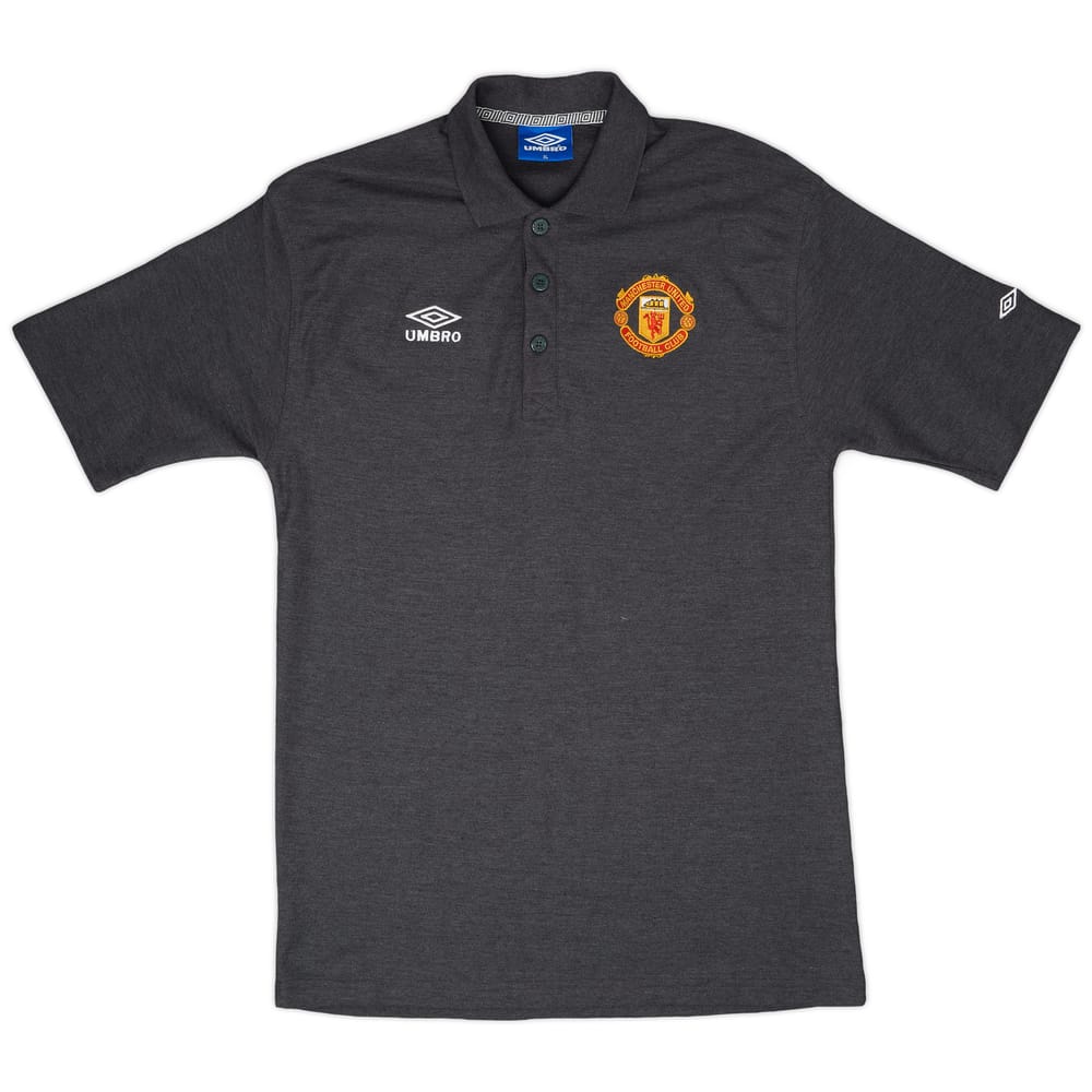 1998-99 Manchester United Umbro Polo Shirt - 9/10 - (XL)