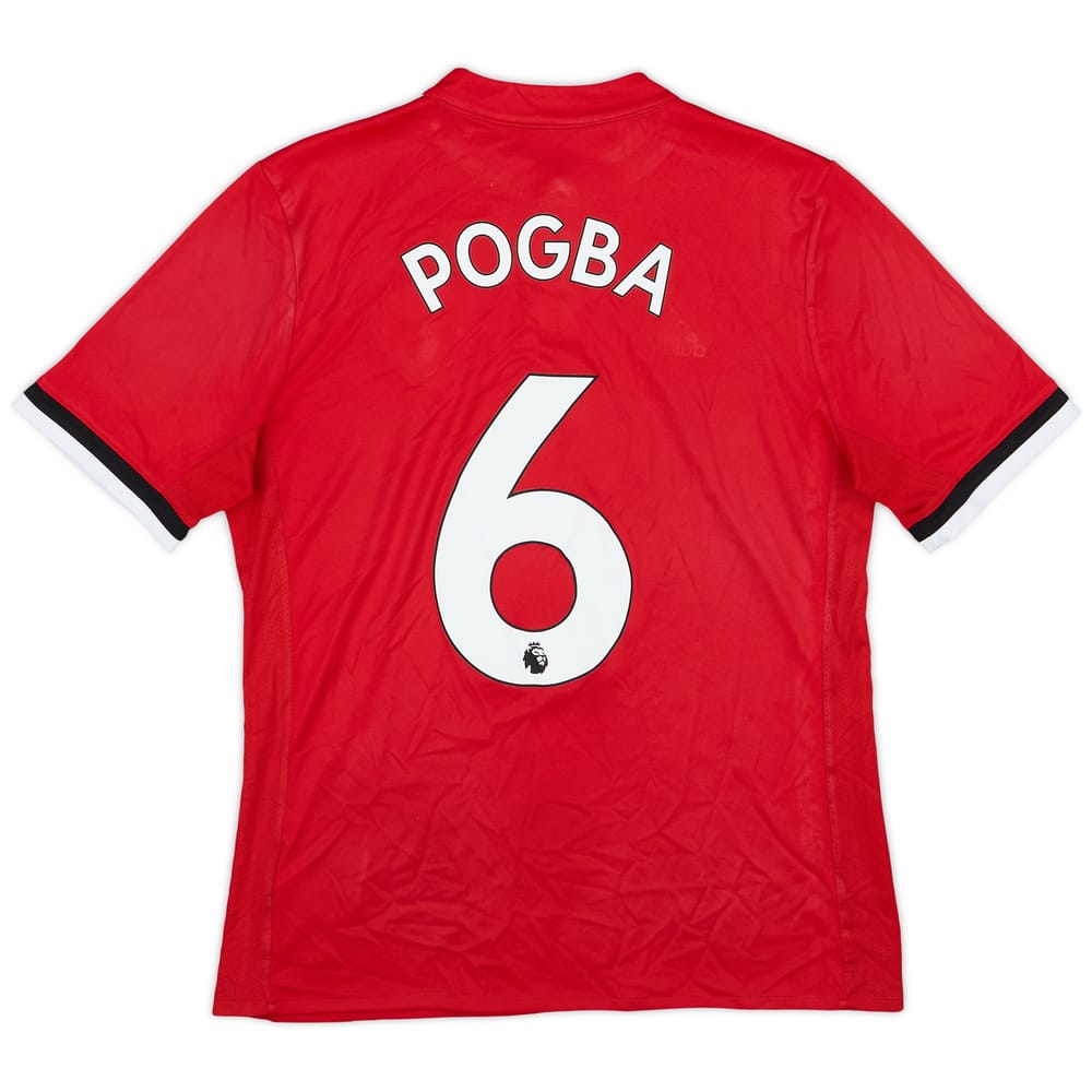 2017-18 Manchester United Home Shirt Pogba #6 - 7/10 - (XL.Boys)