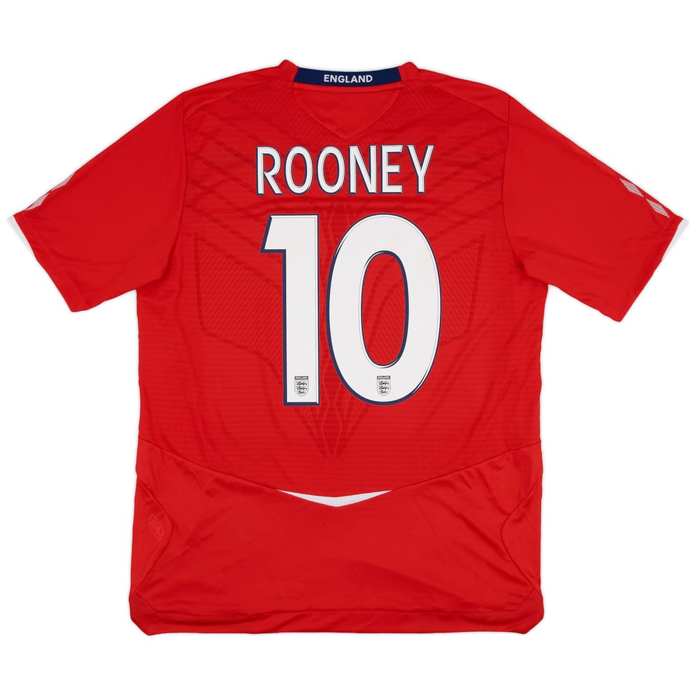 2008-10 England Away Shirt Rooney #10 - 9/10 - (L)