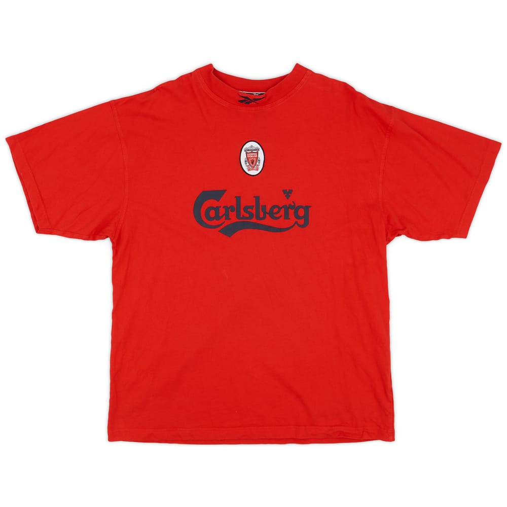 1998-99 Liverpool Reebok Cotton Tee - 9/10 - (M)