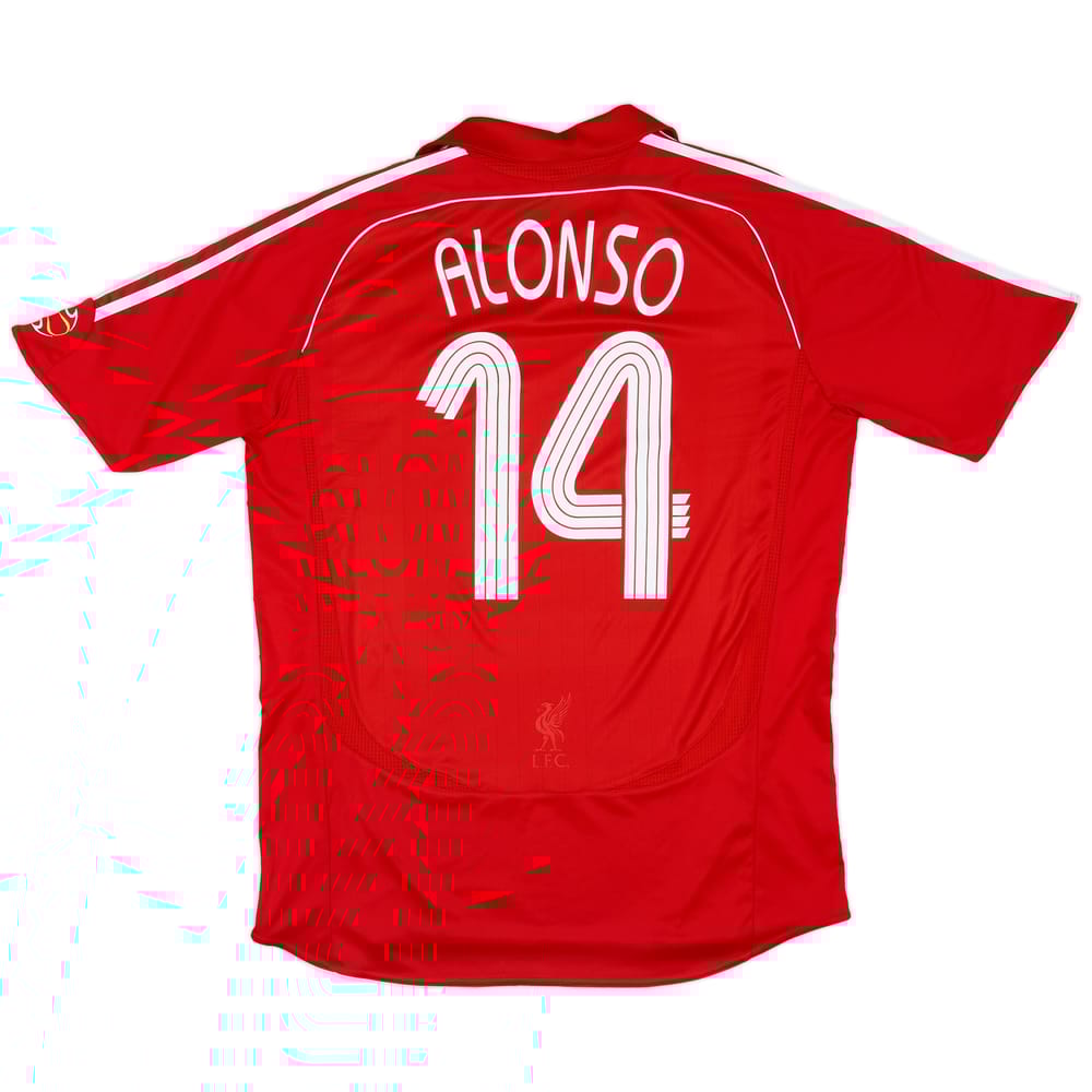 2006-08 Liverpool Home Shirt Alonso #14 - 6/10 - (L)