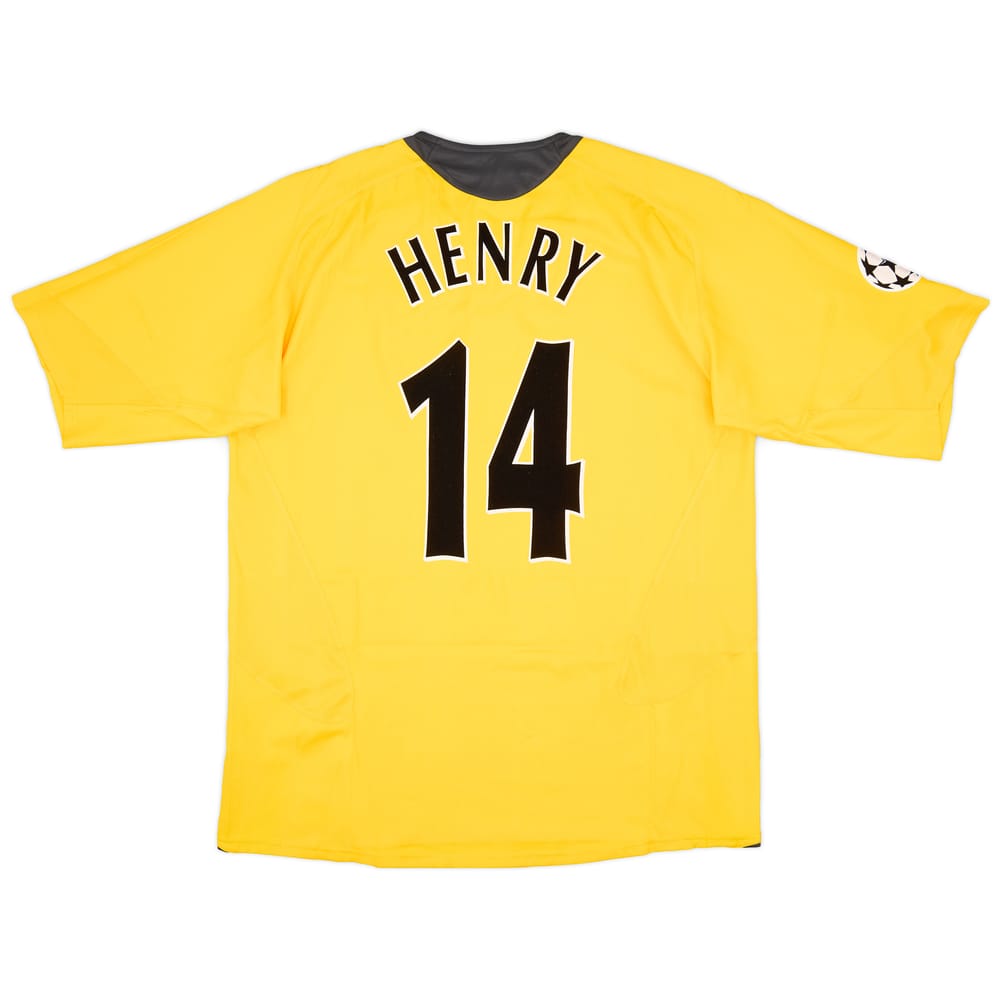 2005-06 Arsenal Champions League Final Away Shirt Henry #14 (XL)