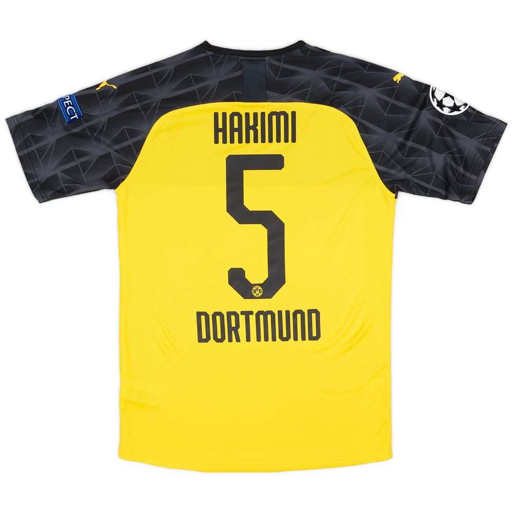 2019-20 Borussia Dortmund Match Issue Champions League Cup Shirt Hakimi #5
