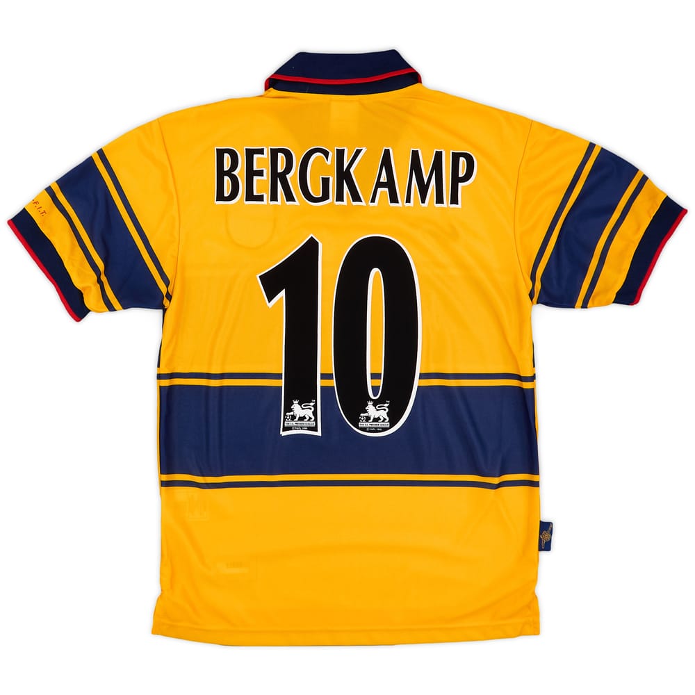 1997-99 Arsenal Away Shirt Bergkamp #10 (XS)
