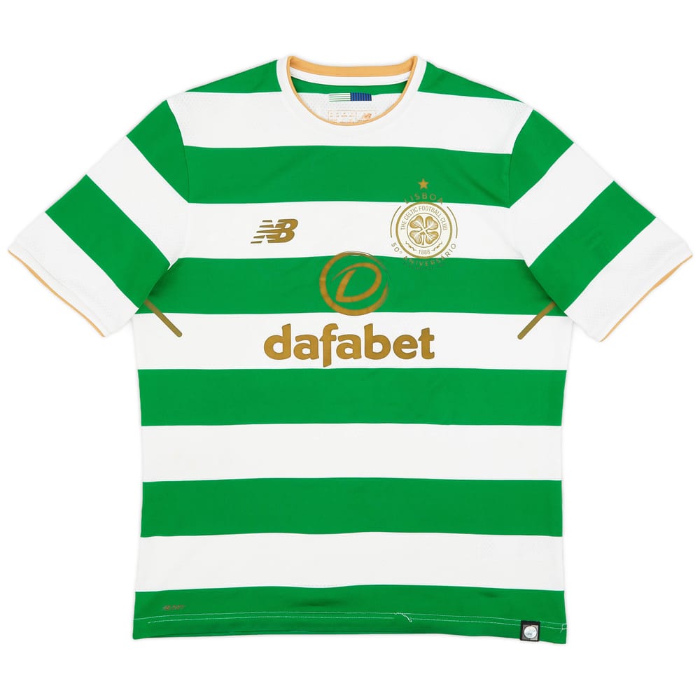 2017-18 Celtic 'Lisbon Lions 50th Anniversary' Home Shirt - 9/10 - (M)
