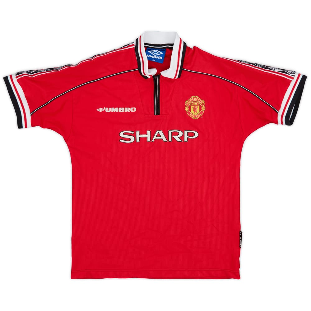 1998-00 Manchester United Home Shirt - 7/10 - (L.Boys)