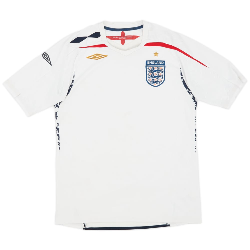 2007-09 England Home Shirt - 6/10 - (M)