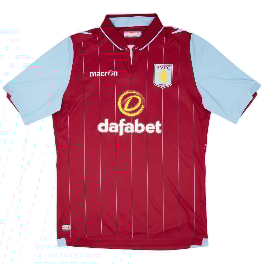 2014-15 Aston Villa Home Shirt - 9/10 - (L)