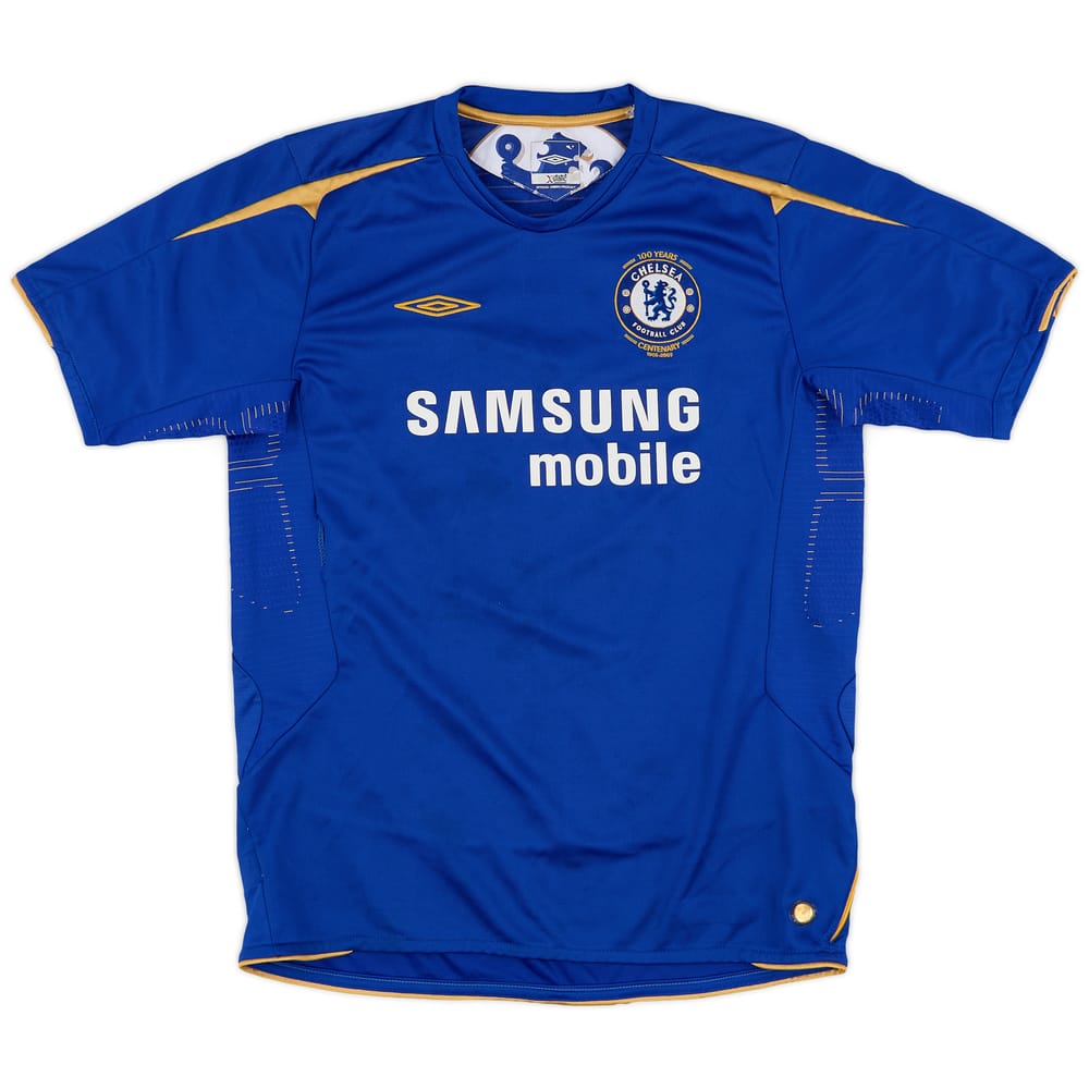 2005-06 Chelsea Centenary Home Shirt - 8/10 - (XL.Boys)