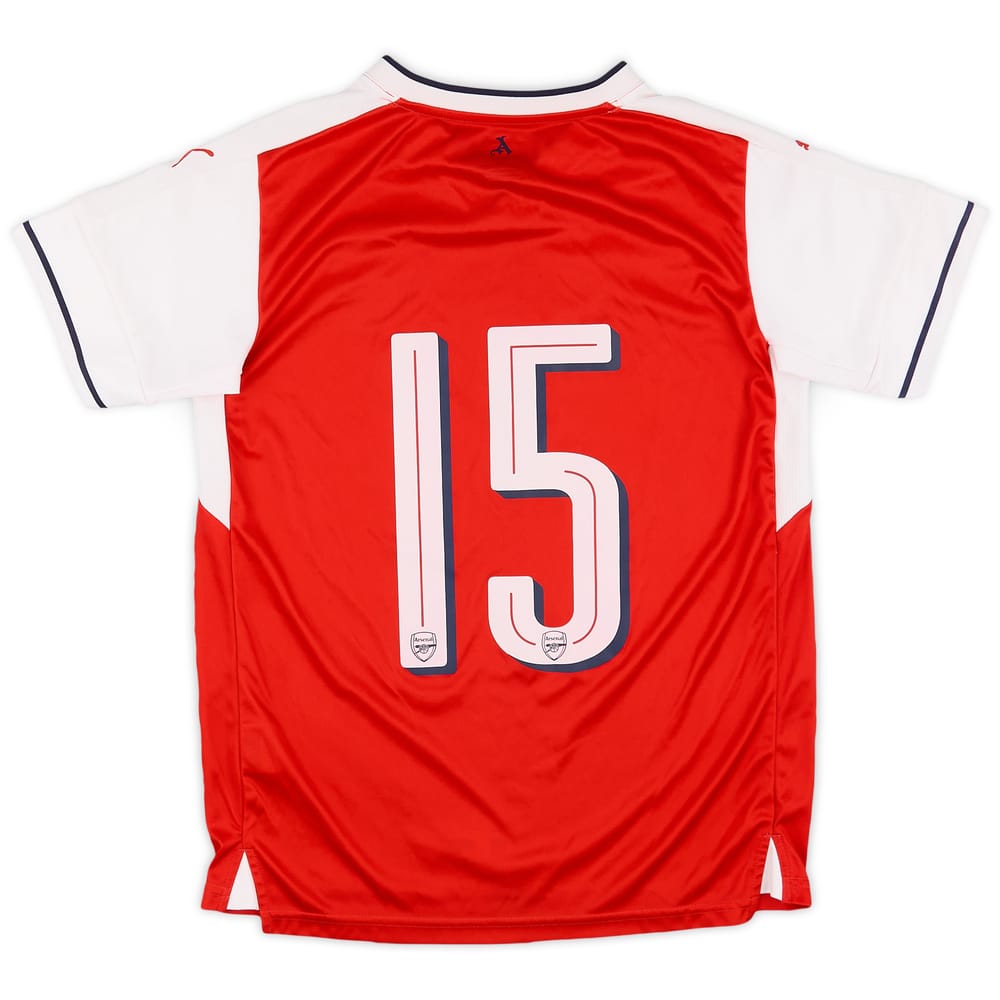 2016-17 Arsenal Home Shirt #15 - 9/10 - (L.Boys)