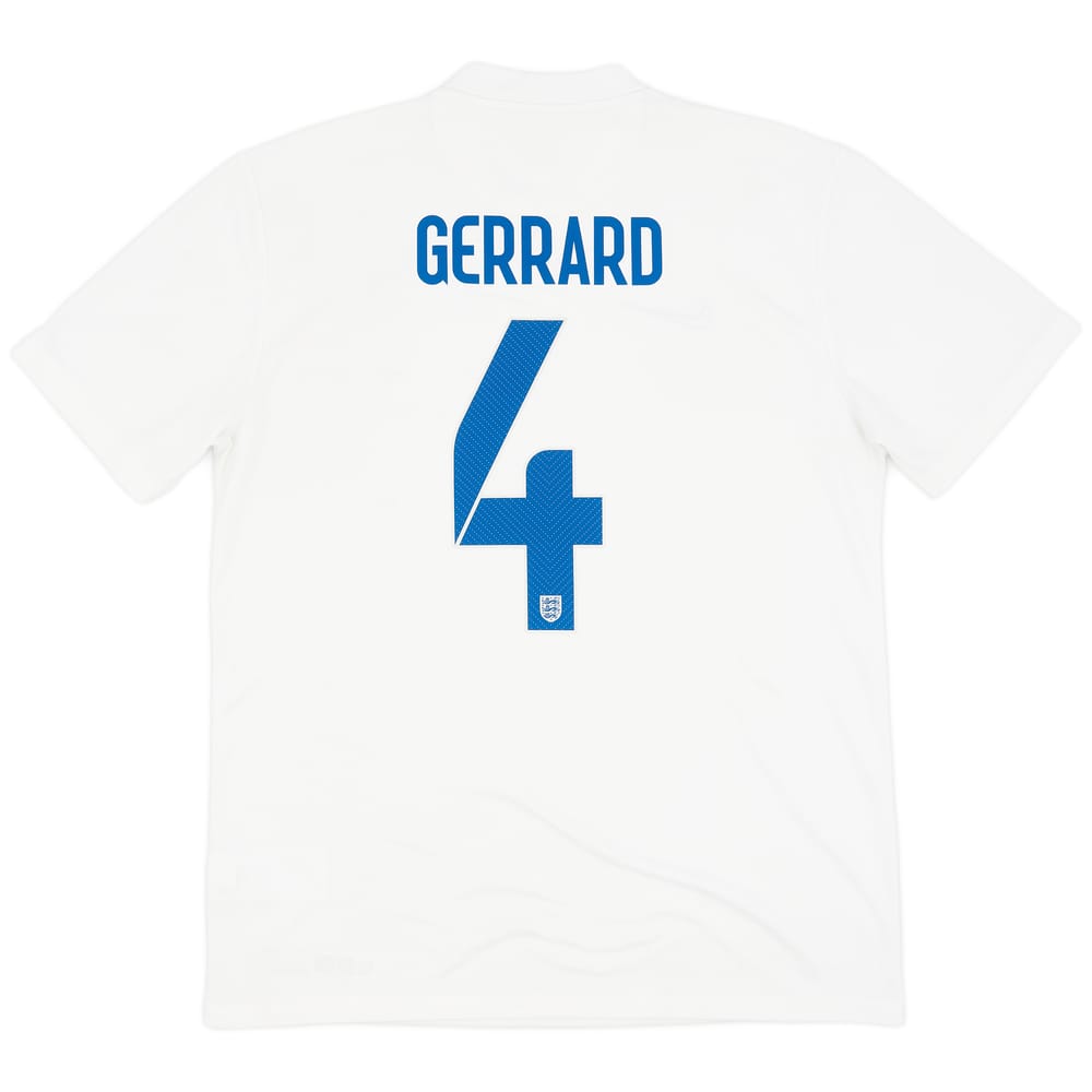 2014-15 England Home Shirt Gerrard #4 - 7/10 - (L)