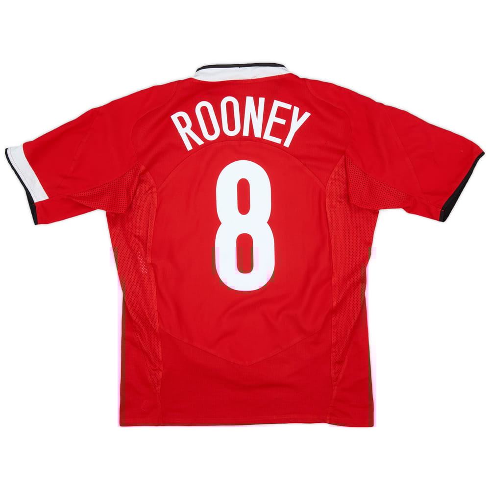2004-06 Manchester United Home Shirt Rooney #8 - 8/10 - (M)