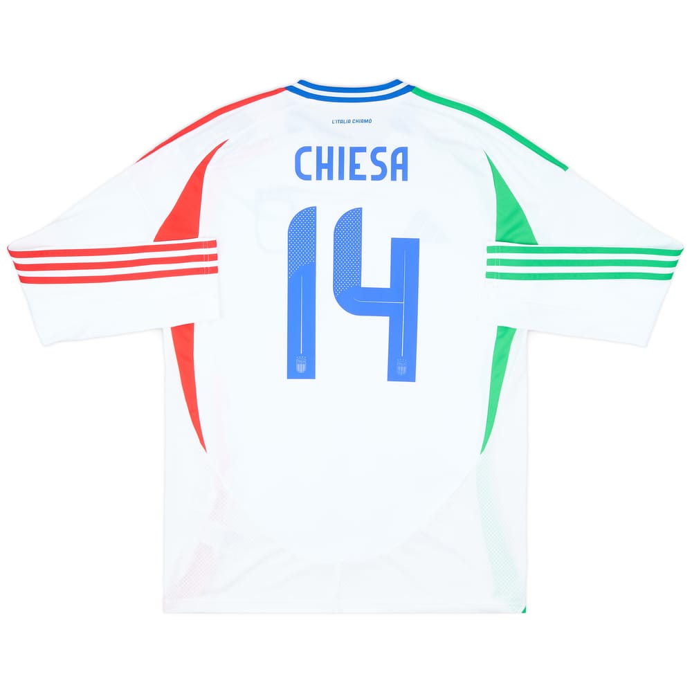2024-25 Italy Away L/S Shirt Chiesa #14