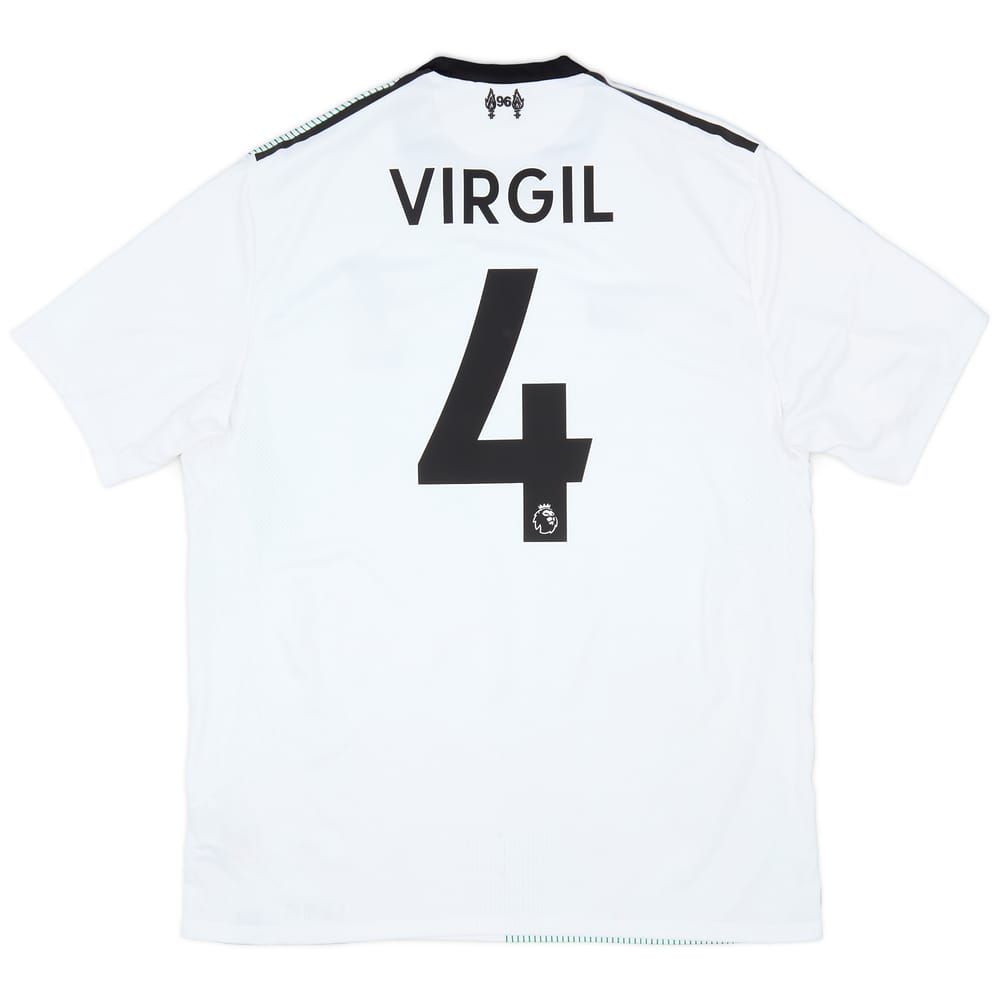 2017-18 Liverpool Away Shirt Virgil #4 - 6/10 - (L)