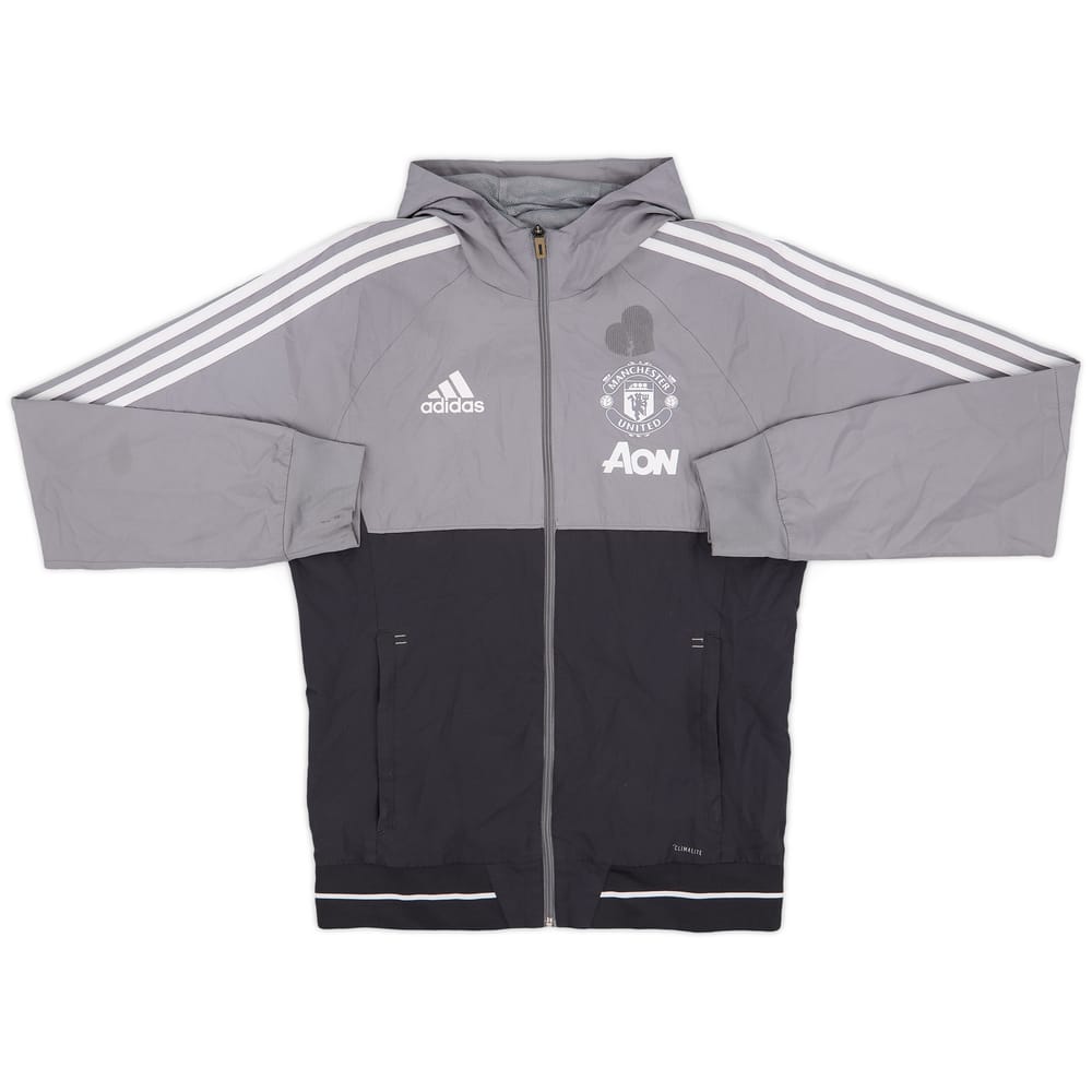 2017-18 Manchester United adidas Hooded Track Jacket - 5/10 - (S)