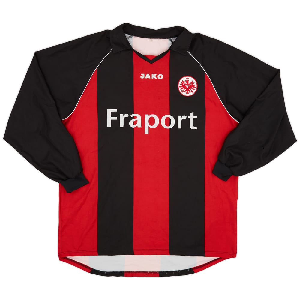 2006-07 Eintracht Frankfurt Home L/S Shirt #9 - 8/10 - (XL)