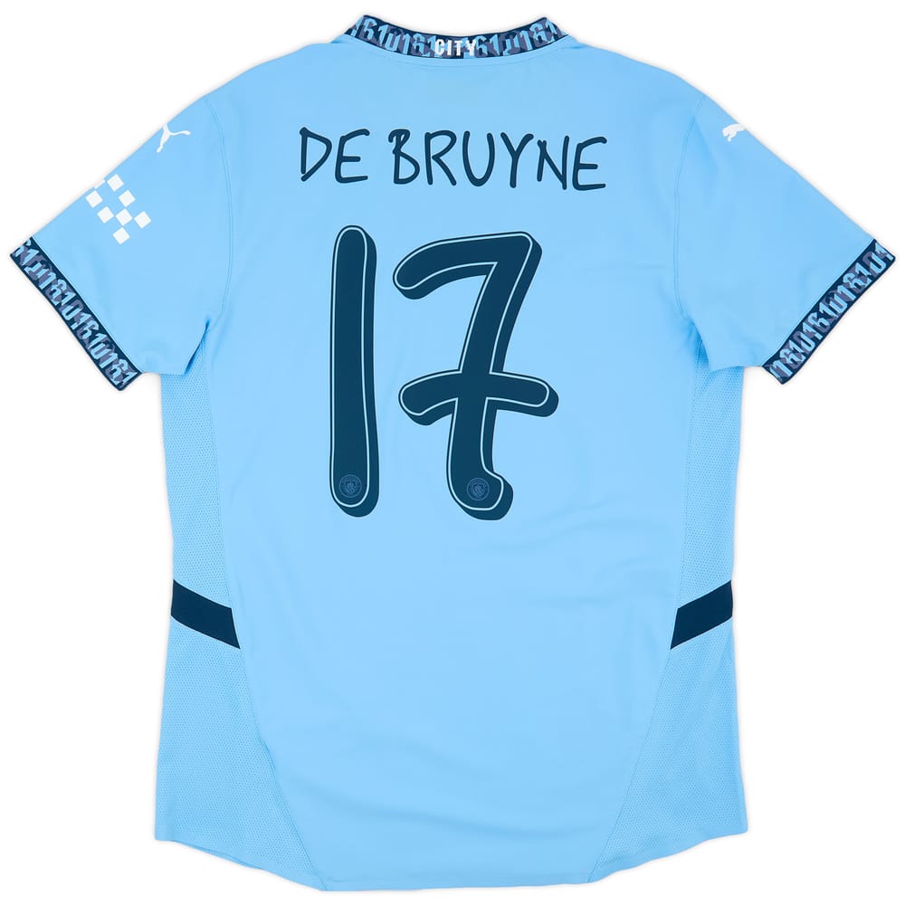 2024-25 Manchester City Authentic Home Shirt De Bruyne #17