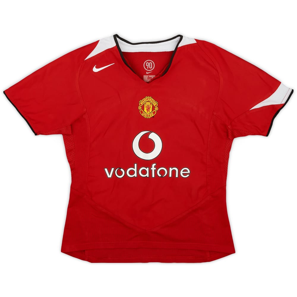 2004-06 Manchester United Home Shirt - 7/10 - (Women's XS)