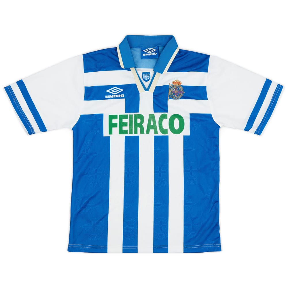 1994-97 Deportivo Home Shirt - 6/10 - (XL.Boys)