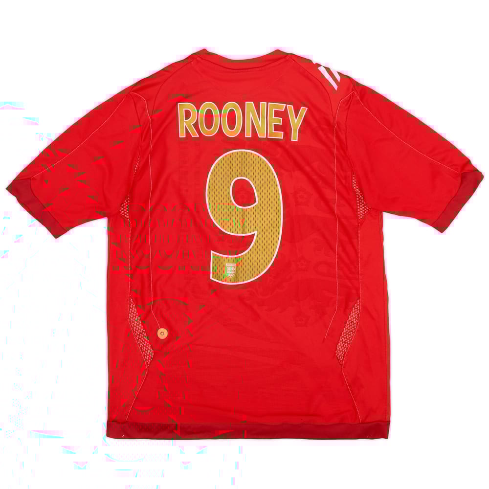 2006-08 England Away Shirt Rooney #9 - 8/10 - (M)