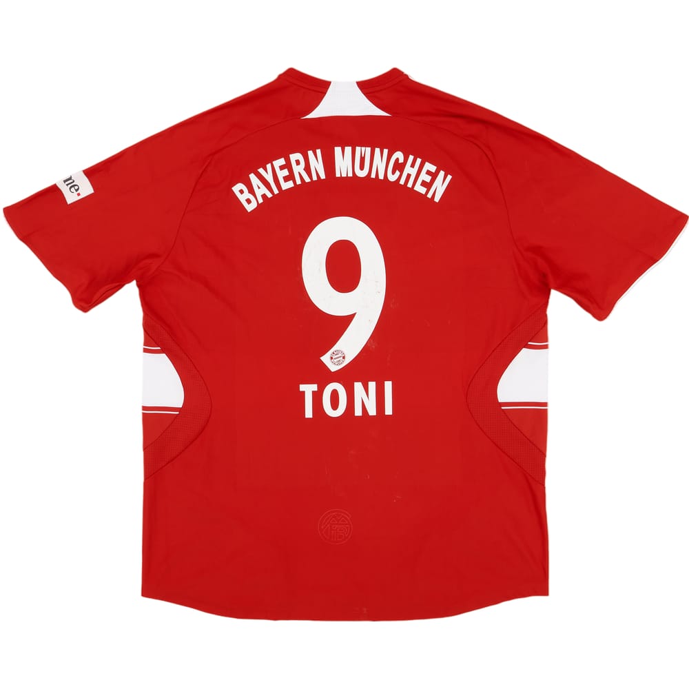 2007-08 Bayern Munich Home Shirt Toni #9 - 4/10 - (XL)
