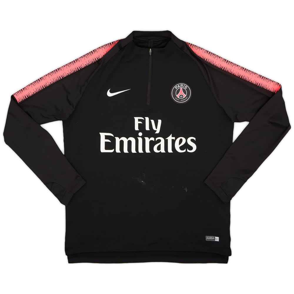 2018-19 Paris Saint-Germain Nike 1/4 Zip Drill Top - 6/10 - (L)