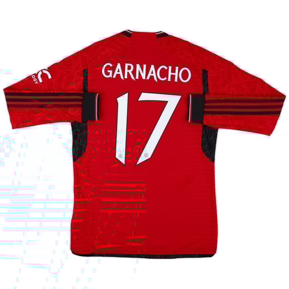 2023-24 Manchester United Authentic Home L/S Shirt Garnacho #17 (M)