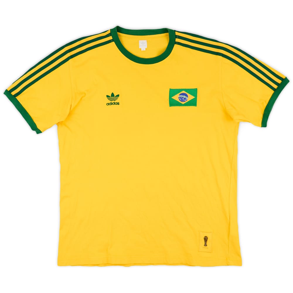 2005-06 Brazil adidas Retro Fan Tee - 8/10 - (M)