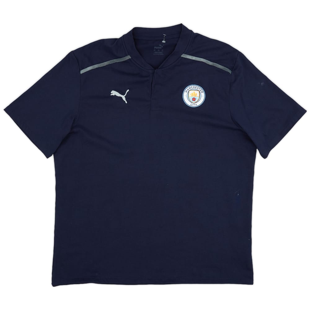2021-22 Manchester City Puma Polo Shirt - 9/10 - (XXL)