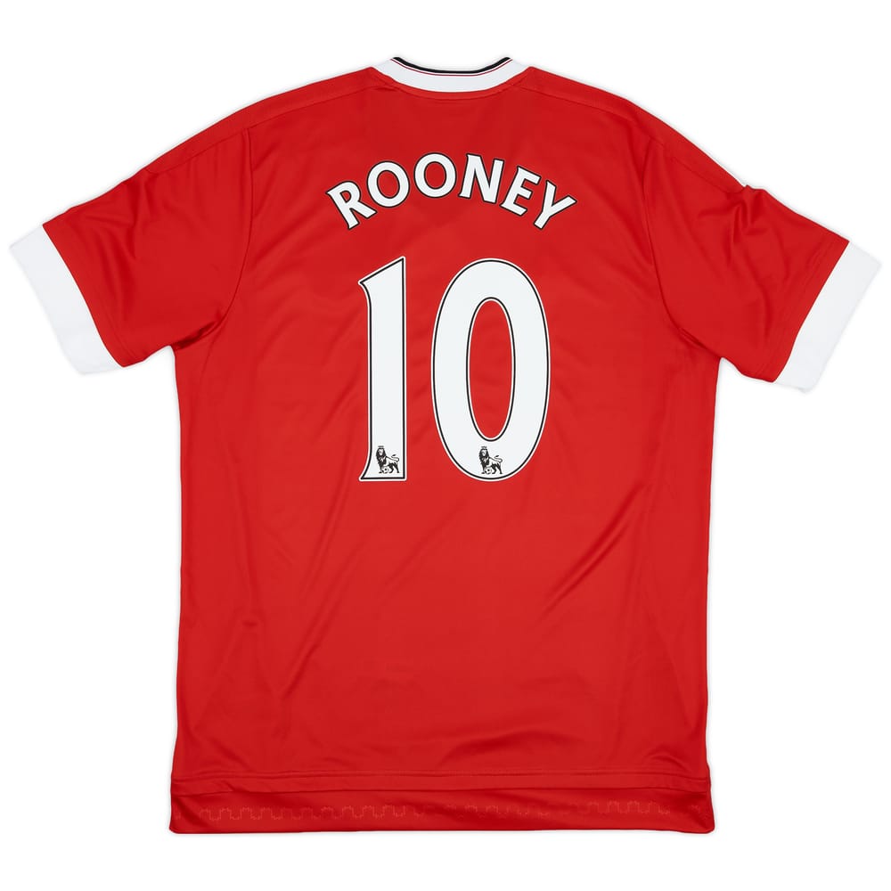 2015-16 Manchester United Home Shirt Rooney #10 - 9/10 - (L)