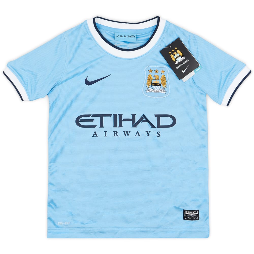2013-14 Manchester City Home Shirt (S.Boys)