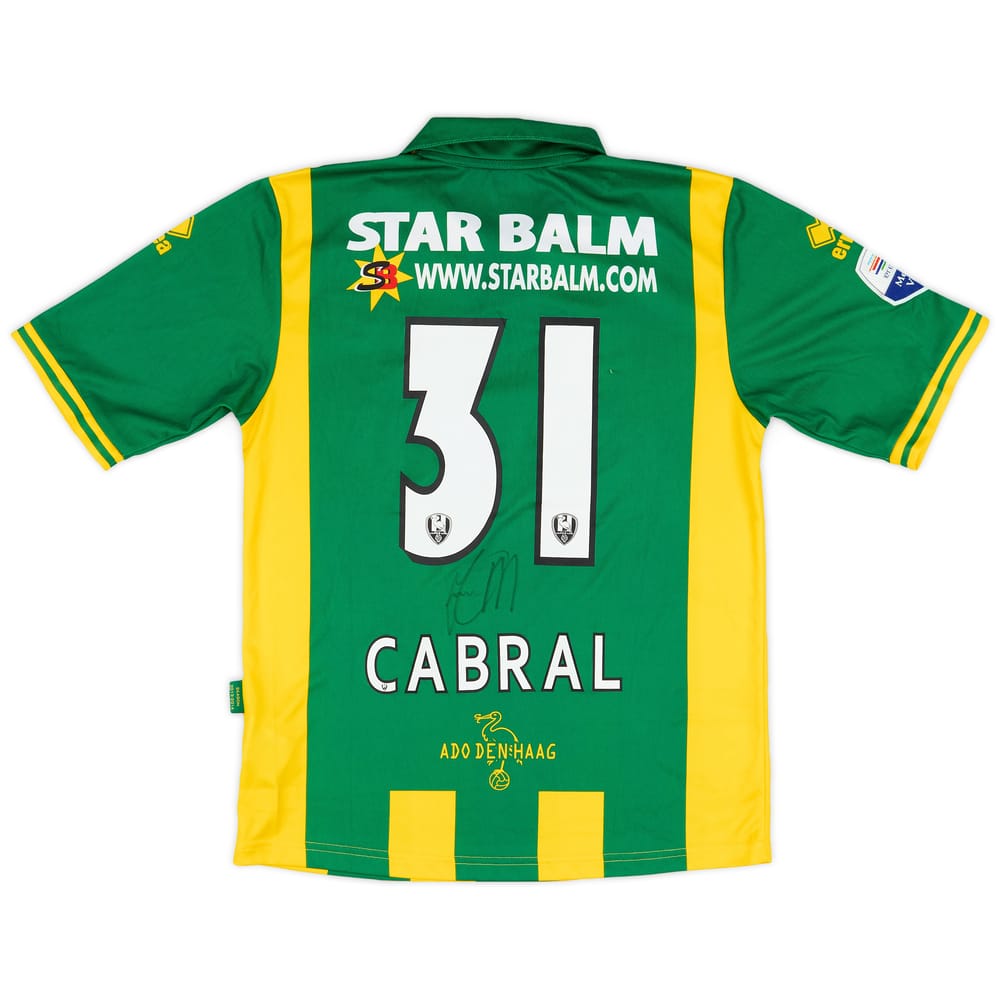 2013-14 ADO Den Haag Match Issue Home Shirt Cabral #31