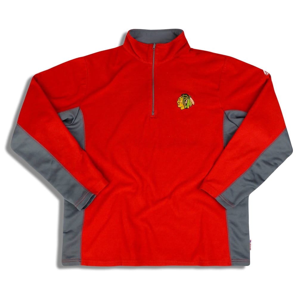 2000s Chicago Blackhawks Majetsic Half-Zip Fleece Top M