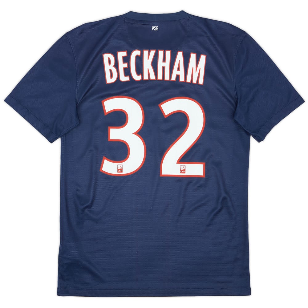 2012-13 Paris Saint-Germain Home Shirt Beckham #32 - 7/10 - (S)