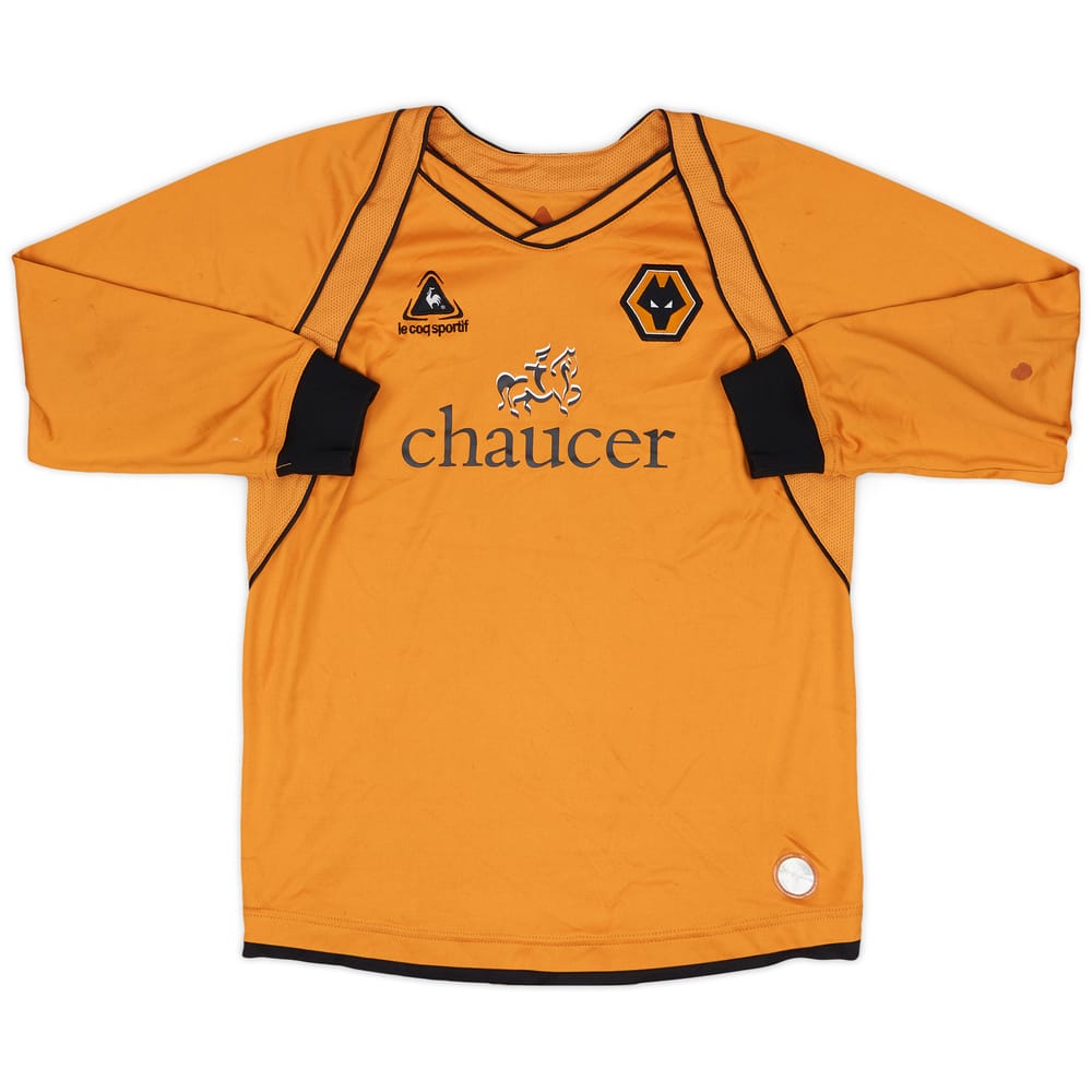 2006-08 Wolves Home L/S Shirt - 5/10 - (XL.Boys)