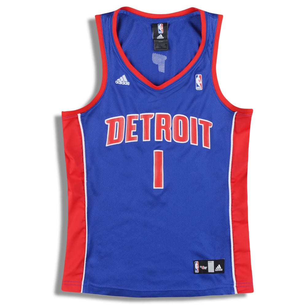 2006-08 Detroit Pistons Billups #1 adidas Jersey (Away) Womens (S)