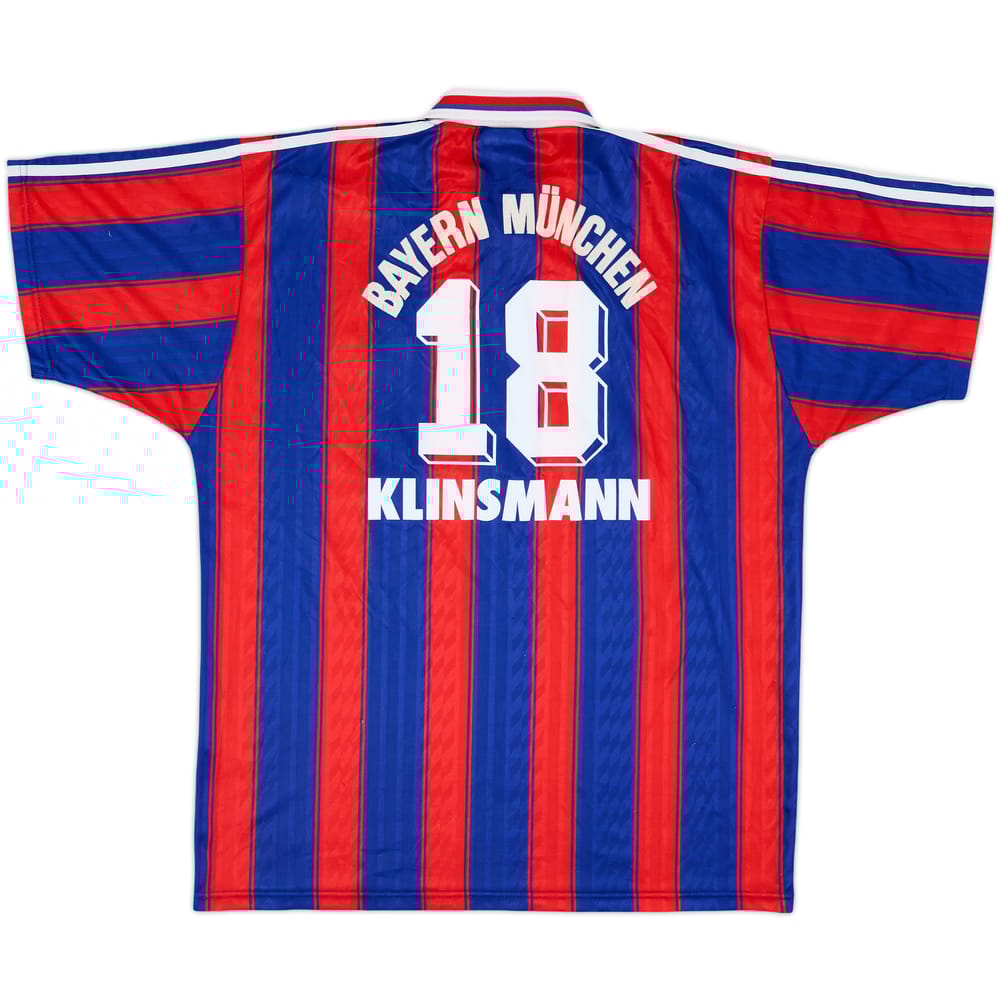 1995-97 Bayern Munich Home Shirt Klinsmann #18 - 6/10 - (XL)
