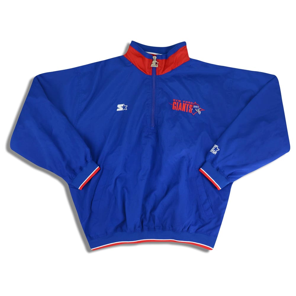 1990s New York Giants Starter Half-Zip Windbreaker Jacket XL