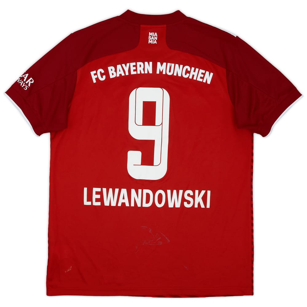 2021-22 Bayern Munich Home Shirt Lewandowski #9 - 6/10 - (L)