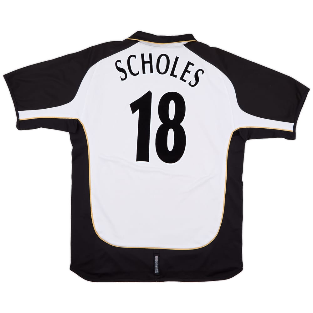 2001-02 Manchester United Centenary Away/Third Shirt Scholes #18 - 8/10 - (XL)
