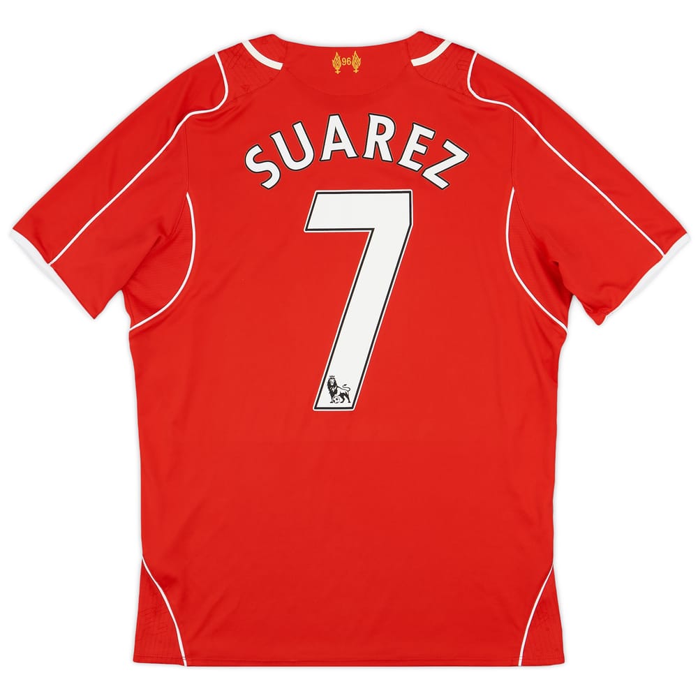 2014-15 Liverpool Home Shirt Suarez #7 - 6/10 - (M)