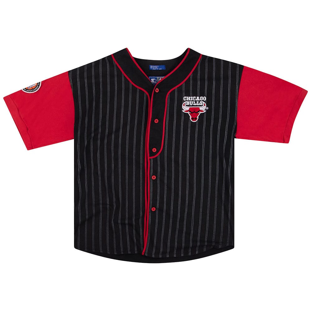 1990s Chicago Bulls Starter Baseball Jersey XL
