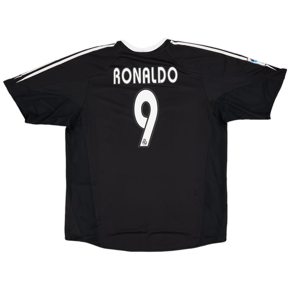 2004-05 Real Madrid Away Shirt Ronaldo #9 (XL)