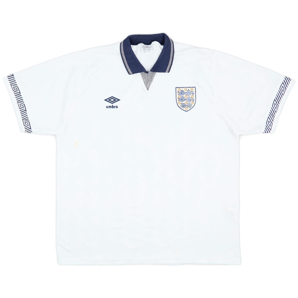 1990-92 England Home Shirt - 6/10 - (L)