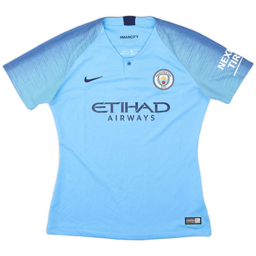 2018-19 Manchester City Home Shirt (Women's M) - 6/10 - (Women's M)