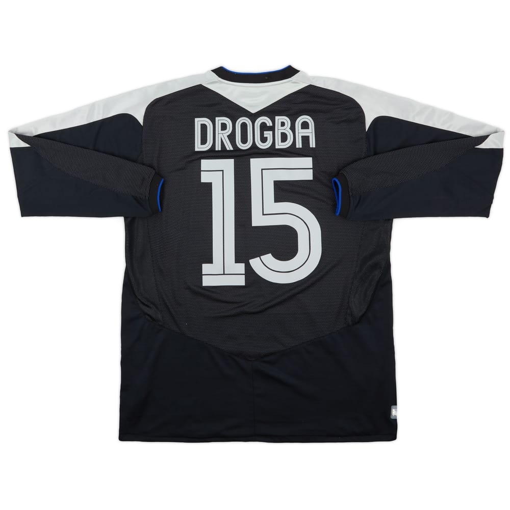 2004-05 Chelsea Away L/S Shirt Drogba #15 - 8/10 - (L)