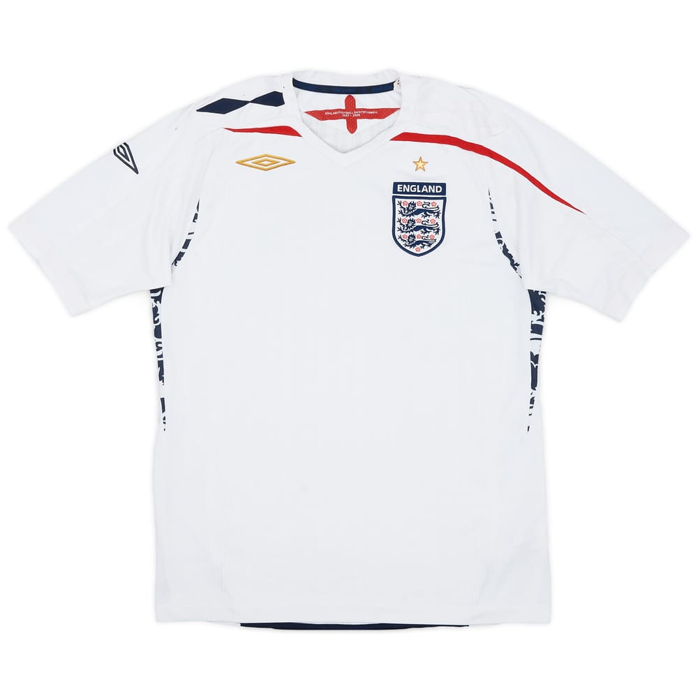 2007-09 England Home Shirt - 7/10 - (M)