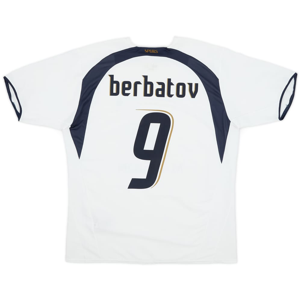 2006-07 Tottenham Home Shirt Berbatov #9 - 8/10 - (L)